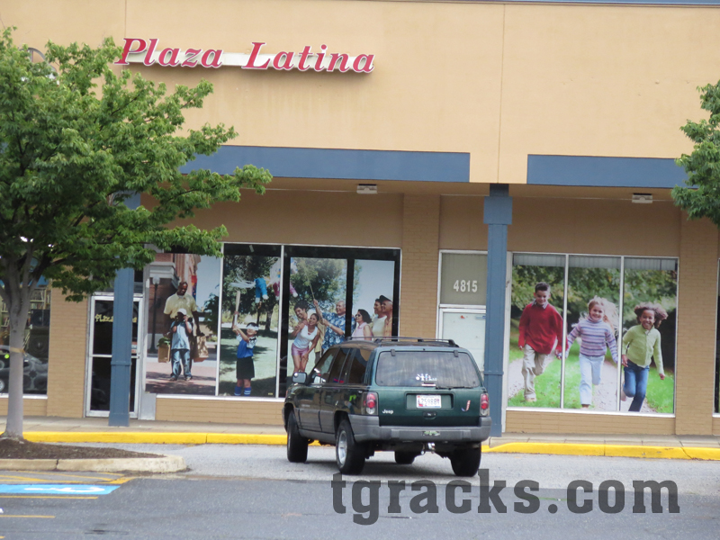 Banners / Large photography at Plaza Latina near Andrews Air Force Base